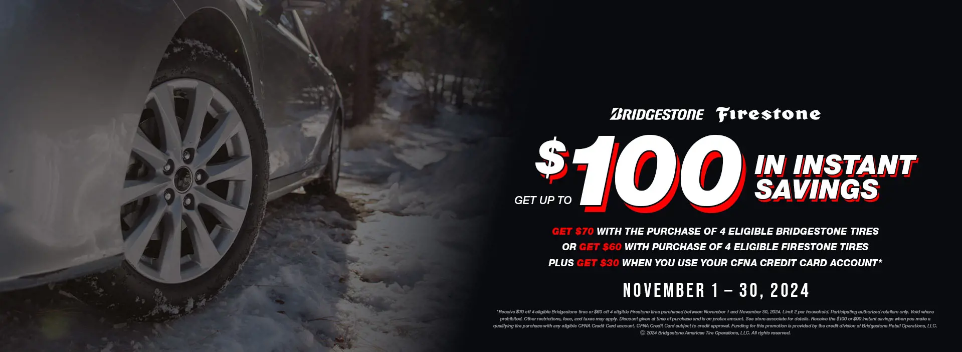 Bridgestone & Firestone Instant Rebate